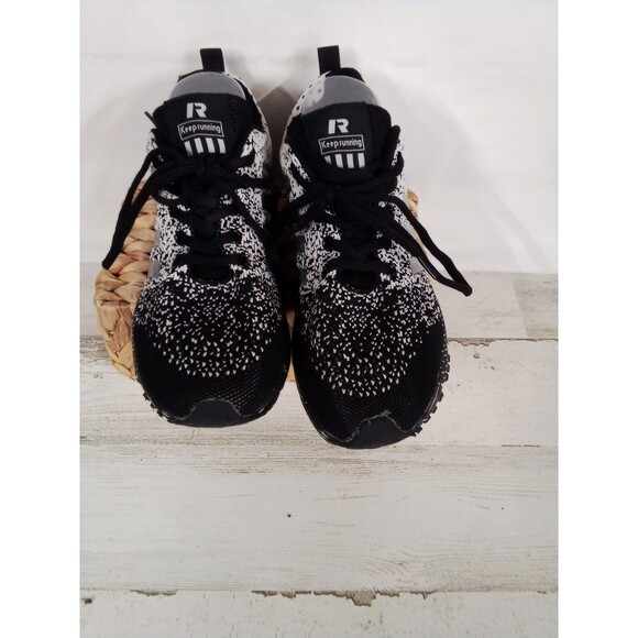 Big Kids/Men's Black/Silver  Athletic Running Shoes Size 6 - Picture 4 of 16